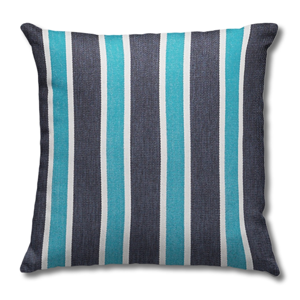 Outdoor Pillows with Insert Blue Geometric Patio Accent Throw