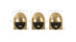 Fashion Faces Small Black and Gold Wall Art Set