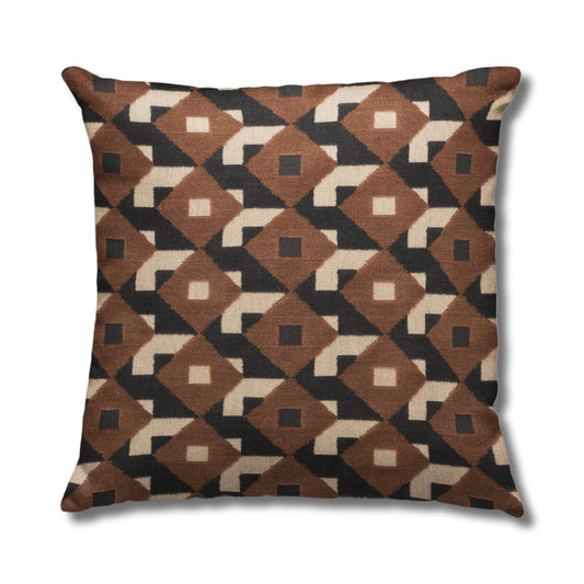Dazzle Velvet Pillow | Brown & Black