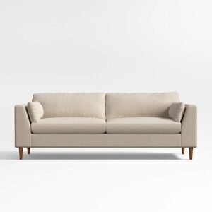 Mid-Century Modern 3-Seater Fabric Sofa