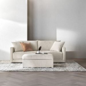 Minimalist Luxury 3-Seater Sofa with Matching Ottoman