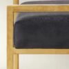 Accent Stool with Upholstered Seat and Metal Base
