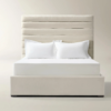 Platform Bed with Channel Tufted Headboard