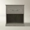 Nightstand with Storage Drawers and Acrylic Metal Handles