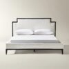 Upholstered Bed with Padded Headboard and Hardwood Frame