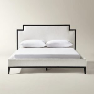 Upholstered Bed with Padded Headboard and Hardwood Frame
