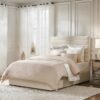 Platform Bed with Channel Tufted Headboard