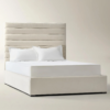 Platform Bed with Channel Tufted Headboard