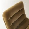 Desk chair with velvet upholstery adjustable height swivel base