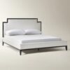 Upholstered Bed with Padded Headboard and Hardwood Frame