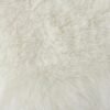 Pouf with Faux Fur Upholstery and Foam Cushioning
