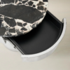 End Table with Marble Top and Soft-Close Storage Drawer