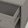 Nightstand with Storage Drawers and Acrylic Metal Handles