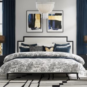Upholstered Bed with Padded Headboard and Hardwood Frame