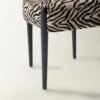 Dining Chair Set with Upholstered Seat and Wooden Legs