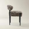 Dining Chair Set with Upholstered Seat and Wooden Legs