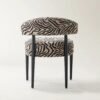 Dining Chair Set with Upholstered Seat and Wooden Legs