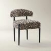 Dining Chair Set with Upholstered Seat and Wooden Legs