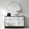 Wide Dresser with Marble Drawer Fronts and Soft-Close Drawers