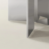 Coffee Table with Tempered Glass Top and Metal Base