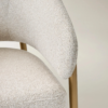 Dining Chair Set with Upholstered Seat and Metal Frame