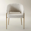 Dining Chair Set with Upholstered Seat and Metal Frame