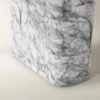 Dining table with marble look fiber concrete top large span