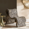 Accent Chair with Performance Chenille Upholstery and Curved Design