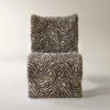 Accent Chair with Performance Chenille Upholstery and Curved Design