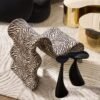 Accent Chair with Performance Chenille Upholstery and Curved Design